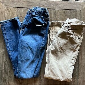 Two pairs of boys size 12 jeans.